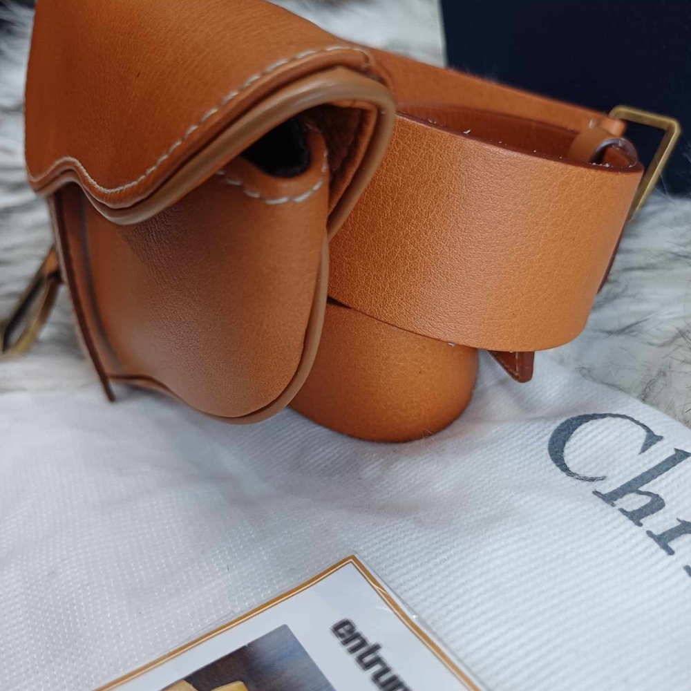Dior Tan Leather Saddle Bag - Picture 14 of 15